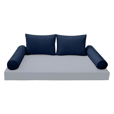 Model-1 - AD101 Full Pipe Trim Bolster & Back Pillow Cushion Outdoor SLIP COVER ONLY