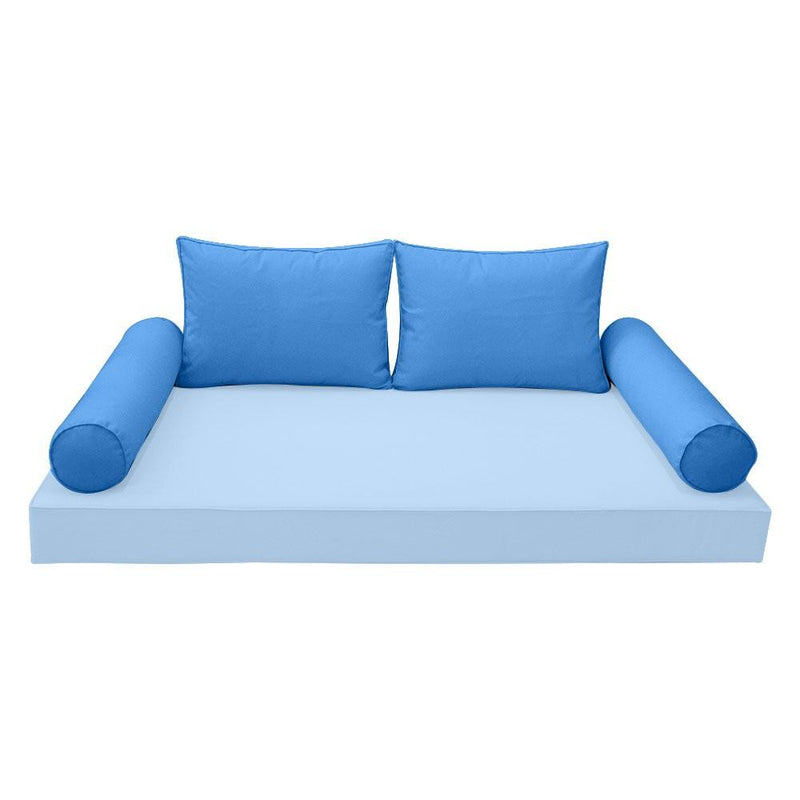 Model-1 - AD102 Twin Pipe Trim Bolster & Back Pillow Cushion Outdoor SLIP COVER ONLY