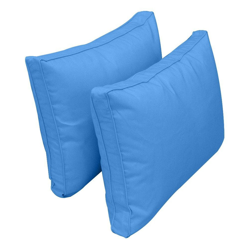 Model-1 - AD102 Twin Pipe Trim Bolster & Back Pillow Cushion Outdoor SLIP COVER ONLY