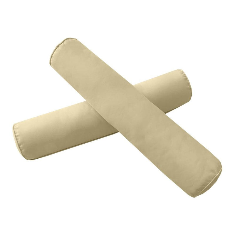 Model-1 - AD103Full Pipe Trim Bolster & Back Pillow Cushion Outdoor SLIP COVER ONLY