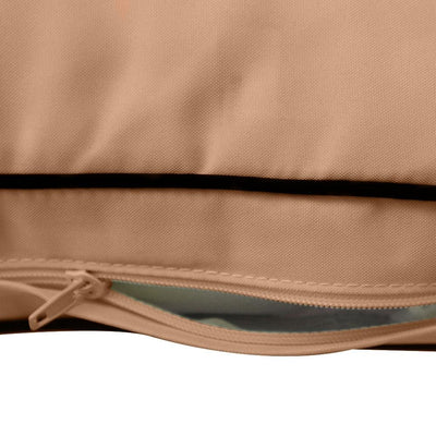 Model-1 - AD104 Full Contrast Pipe Trim Bolster & Back Pillow Cushion Outdoor SLIP COVER ONLY