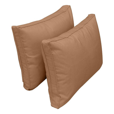 Model-1 - AD104 Twin Pipe Trim Bolster & Back Pillow Cushion Outdoor SLIP COVER ONLY