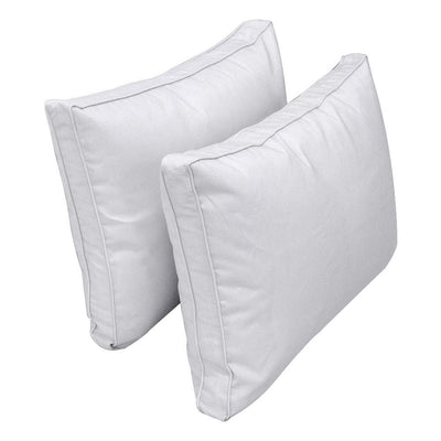 Model-1 - AD105 Crib Pipe Trim Bolster & Back Pillow Cushion Outdoor SLIP COVER ONLY