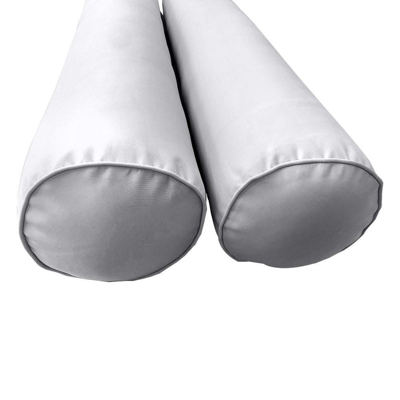Model-1 - AD105 Crib Pipe Trim Bolster & Back Pillow Cushion Outdoor SLIP COVER ONLY