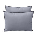 Model-1 5PC Contrast Pipe Outdoor Daybed Mattress Bolster Pillow Fitted Sheet Cover Only-Queen Size AD001