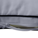 Model-1 5PC Contrast Pipe Outdoor Daybed Mattress Bolster Pillow Fitted Sheet Cover Only-Queen Size AD001