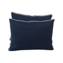 Model-1 AD101 Queen Size 5PC Contrast Pipe Outdoor Daybed Mattress Cushion Bolster Pillow Complete Set