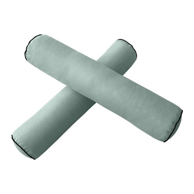 Model-1 AD002 Twin Size 5PC Contrast Pipe Outdoor Daybed Mattress Cushion Bolster Pillow Complete Set