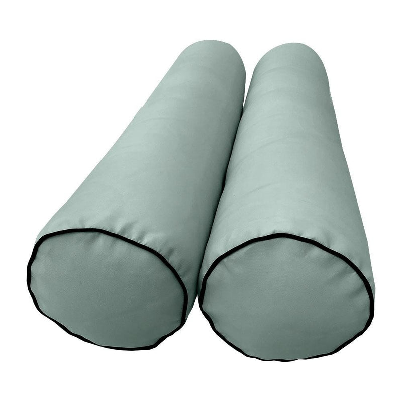 Model-1 AD002 Twin Size 5PC Contrast Pipe Outdoor Daybed Mattress Cushion Bolster Pillow Complete Set