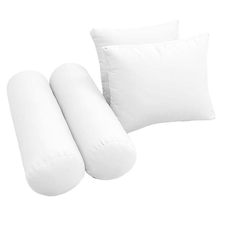 Model-1 5PC Knife Edge Outdoor Daybed Mattress Bolster Pillow Fitted Sheet Cover Only-Twin-XL Size AD106