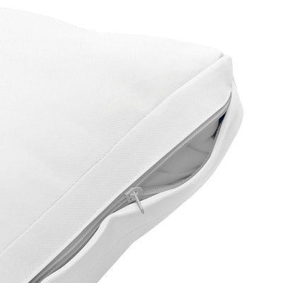 Model-1 5PC Knife Edge Outdoor Daybed Mattress Bolster Pillow Fitted Sheet Cover Only-Twin-XL Size AD106