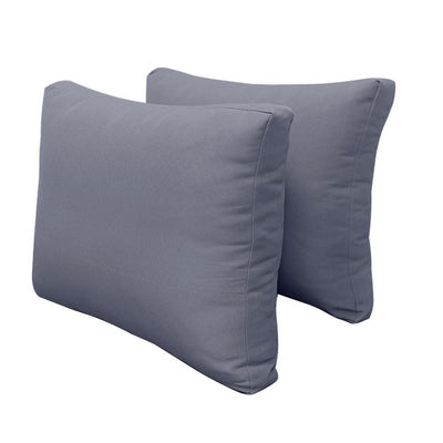 Model-1 AD001 Twin-XL Size 5PC Knife Edge Outdoor Daybed Mattress Cushion Bolster Pillow Complete Set