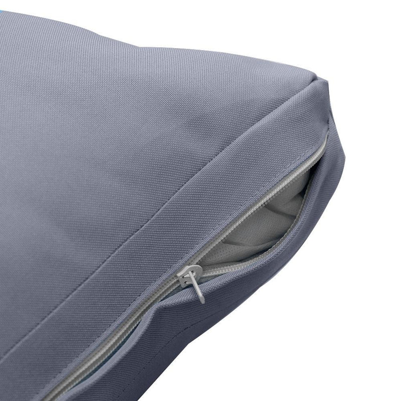 Model-1 AD001 Twin-XL Size 5PC Knife Edge Outdoor Daybed Mattress Cushion Bolster Pillow Complete Set