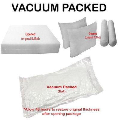 Model-1 5PC Mattress Bolster Back Rest Pillows Cushion Polyester Fiberfill 'INSERT ONLY'-Full Size