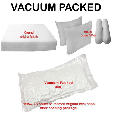 Model-1 5PC Mattress Bolster Back Rest Pillows Cushion Polyester Fiberfill 'INSERT ONLY'-Twin-XL Size