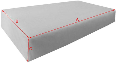Model-1 5PC Mattress Bolster Back Rest Pillows Cushion Polyester Fiberfill 'INSERT ONLY'-Twin-XL Size