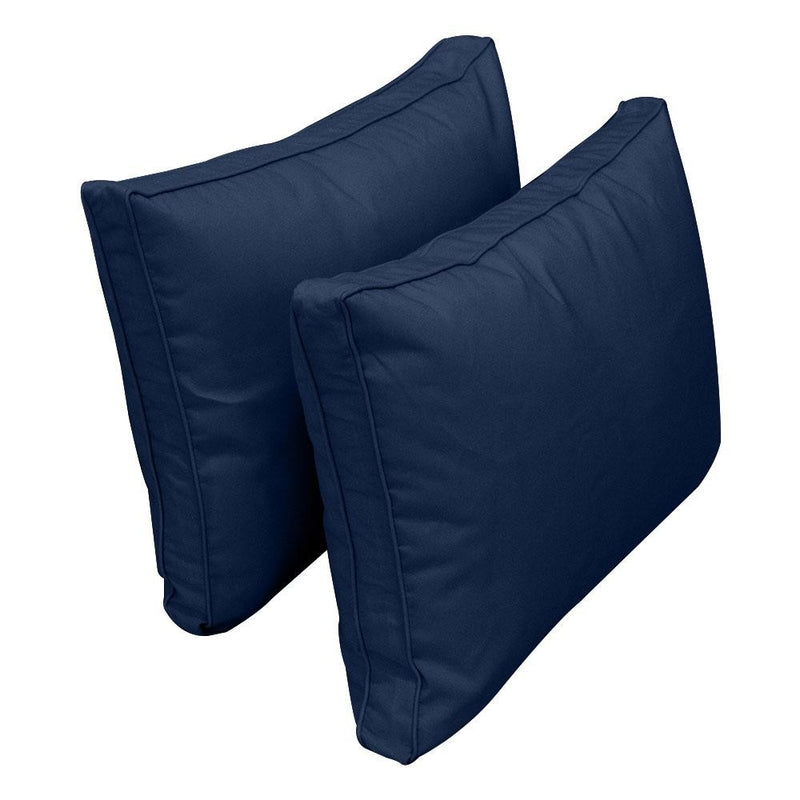 Model-1 5PC Pipe Outdoor Daybed Mattress Bolster Pillow Fitted Sheet Cover Only - Queen Size AD101