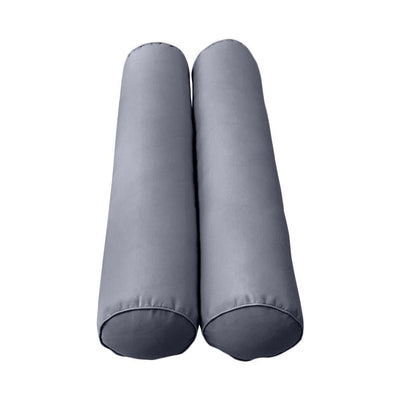 Model-1 AD001 Queen Size 5PC Pipe Trim Outdoor Daybed Mattress Cushion Bolster Pillow Complete Set