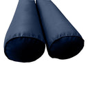 Model-1 AD101 Queen Size 5PC Pipe Trim Outdoor Daybed Mattress Cushion Bolster Pillow Complete Set