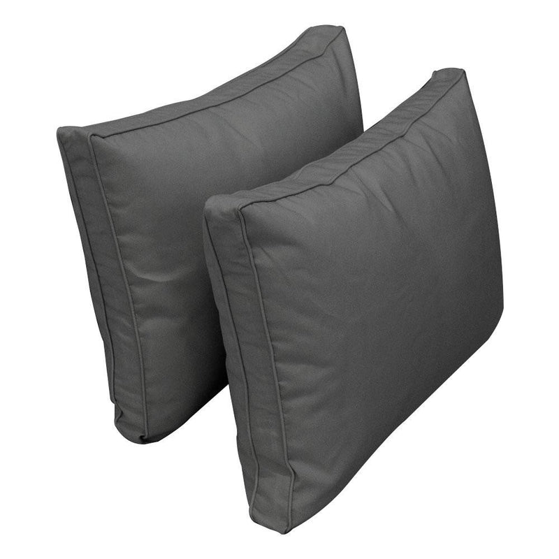 Model-1 AD003 Twin Size 5PC Pipe Trim Outdoor Daybed Mattress Cushion Bolster Pillow Complete Set
