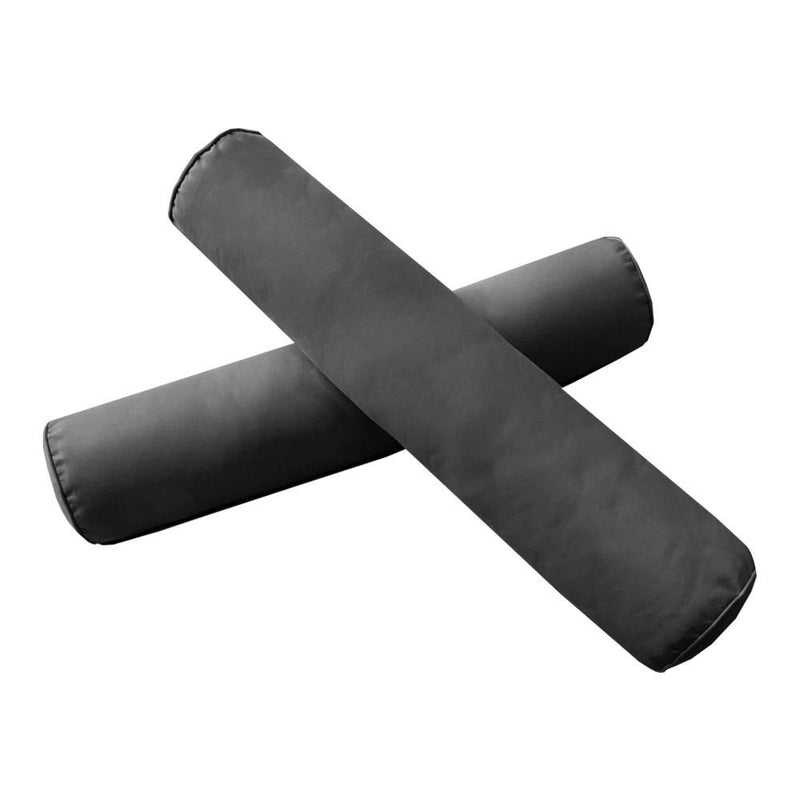 Model-1 AD003 Twin Size 5PC Pipe Trim Outdoor Daybed Mattress Cushion Bolster Pillow Complete Set