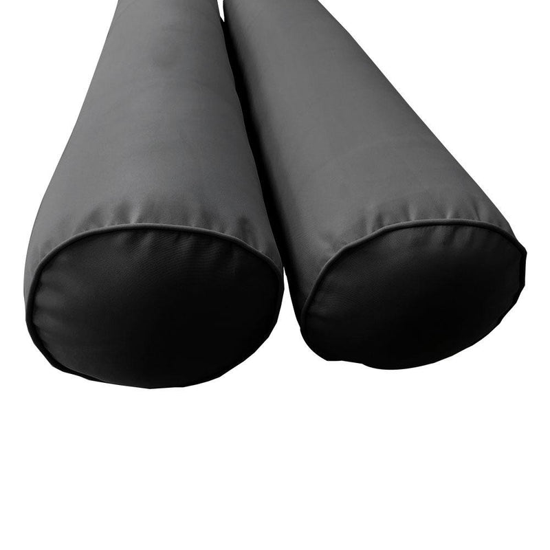 Model-1 AD003 Twin Size 5PC Pipe Trim Outdoor Daybed Mattress Cushion Bolster Pillow Complete Set