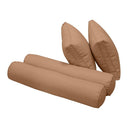 Model-1 AD104 Twin-XL Size 5PC Pipe Trim Outdoor Daybed Mattress Cushion Bolster Pillow Complete Set