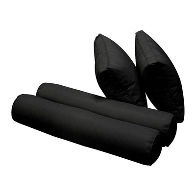 Model-1 AD109 Twin-XL Size 5PC Pipe Trim Outdoor Daybed Mattress Cushion Bolster Pillow Complete Set