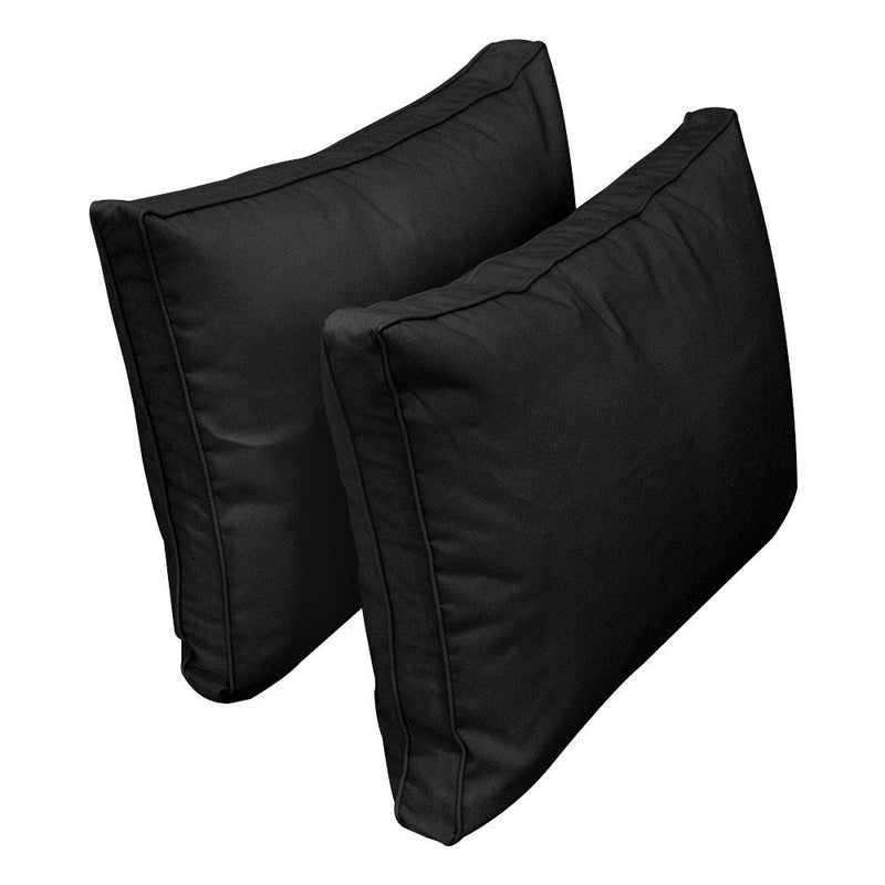 Model-1 AD109 Twin-XL Size 5PC Pipe Trim Outdoor Daybed Mattress Cushion Bolster Pillow Complete Set