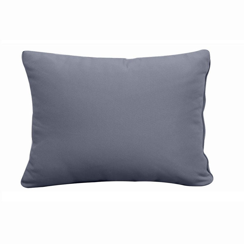 Model-1 AD001 Crib Knife Edge Bolster & Back Pillow Cushion Outdoor SLIP COVER ONLY