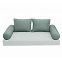 Model-1 AD002 Crib Knife Edge Bolster & Back Pillow Cushion Outdoor SLIP COVER ONLY