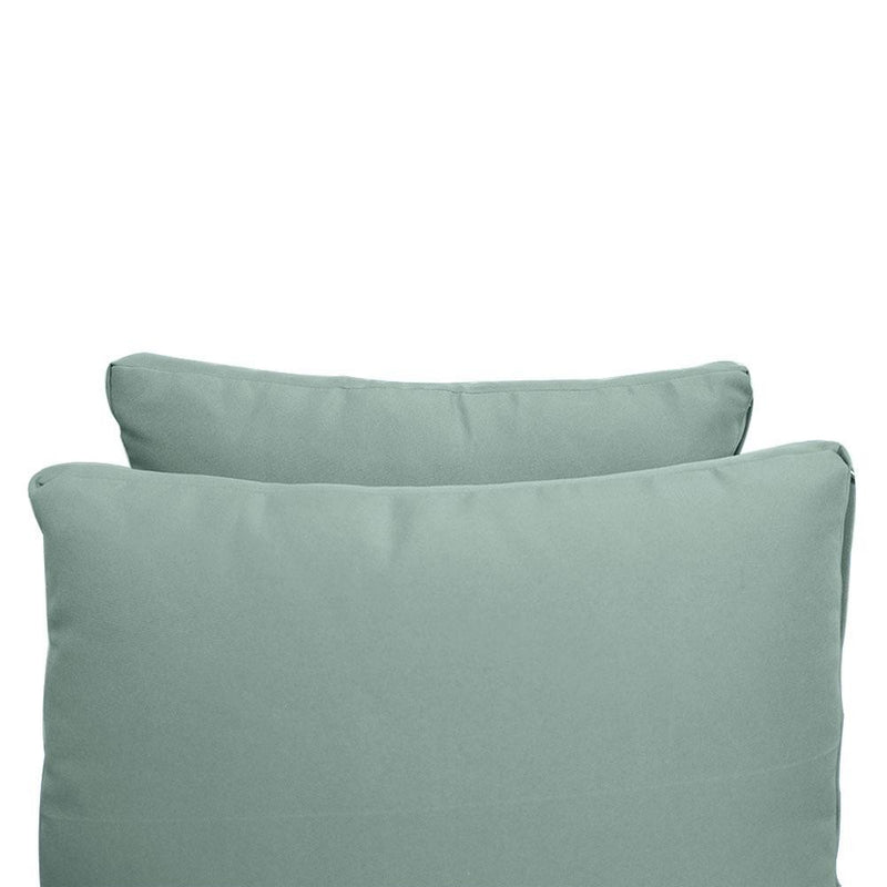 Model-1 AD002 Crib Knife Edge Bolster & Back Pillow Cushion Outdoor SLIP COVER ONLY