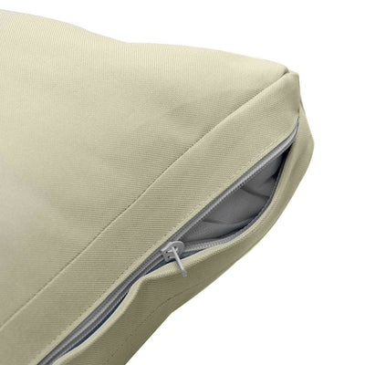 Model-1 AD005 Crib Knife Edge Bolster & Back Pillow Cushion Outdoor SLIP COVER ONLY