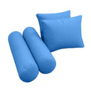 Model-1 AD102 Full Size 5PC Knife Edge Outdoor Daybed Mattress Cushion Bolster Pillow Complete Set