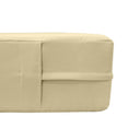 Model-1 AD103 Queen Size 5PC Knife Edge Outdoor Daybed Mattress Bolster Pillow Fitted Sheet Cover Only