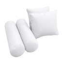 Model-1 AD105 Crib Knife Edge Bolster & Back Pillow Cushion Outdoor SLIP COVER ONLY