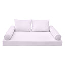 Model-1 AD107 Crib Size 5PC Pipe Outdoor Daybed Mattress Cushion Bolster Pillow Complete Set