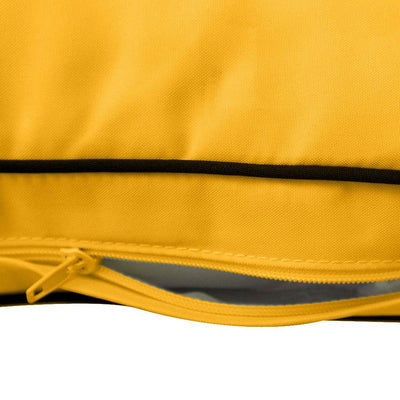 Model-1 - AD108 Full Contrast Pipe Trim Bolster & Back Pillow Cushion Outdoor SLIP COVER ONLY