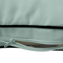 Model-1 - AD002 Queen Contrast Pipe Trim Bolster & Back Pillow Cushion Outdoor SLIP COVER ONLY