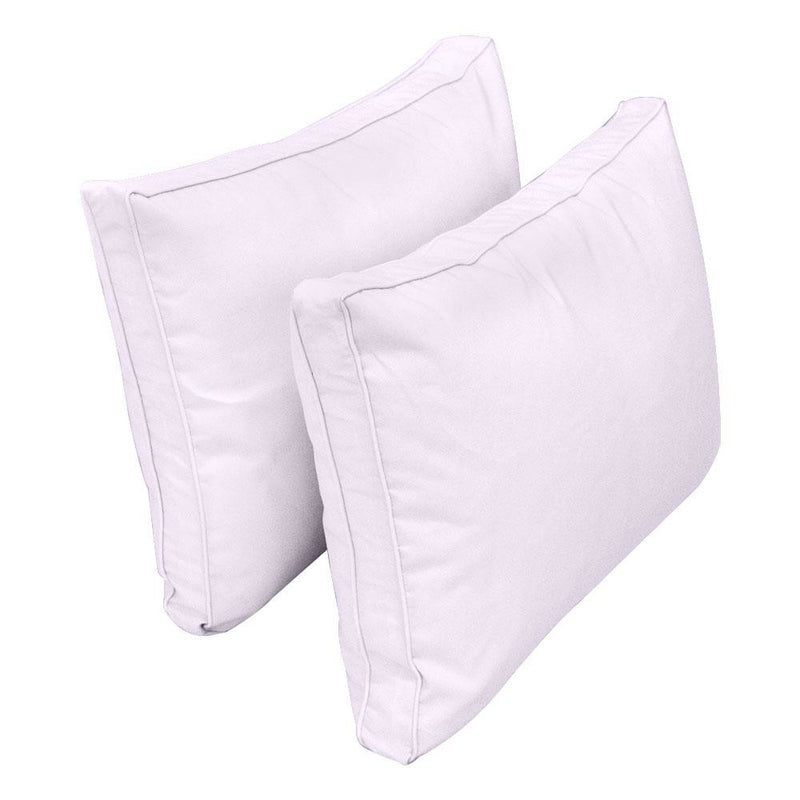 Model-1 - AD107 Crib Pipe Trim Bolster & Back Pillow Cushion Outdoor SLIP COVER ONLY