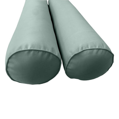 Model-1 - AD002 Full Pipe Trim Bolster & Back Pillow Cushion Outdoor SLIP COVER ONLY
