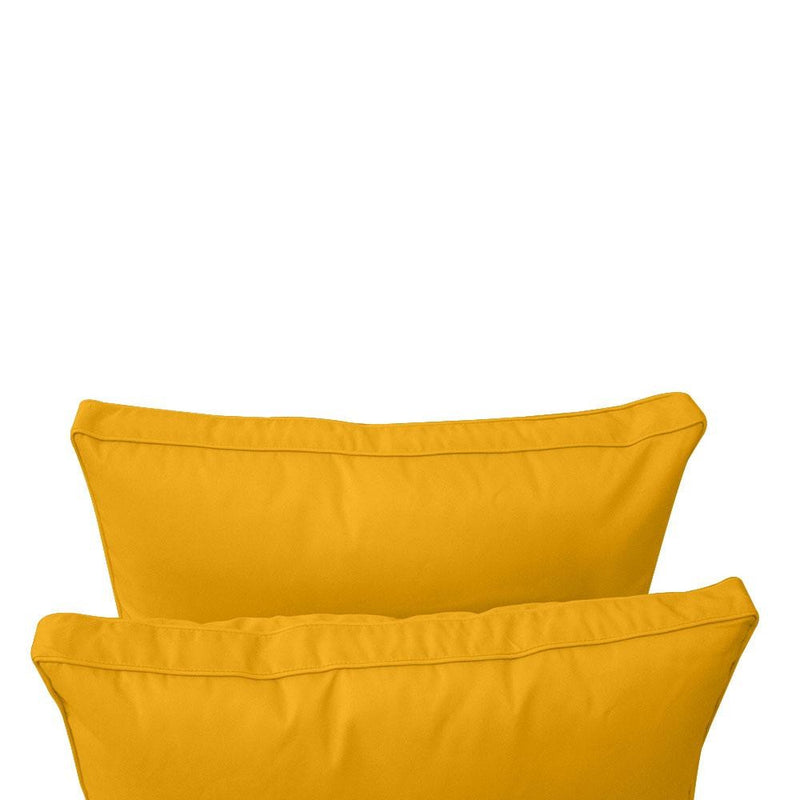 Model-1 - AD108 Full Pipe Trim Bolster & Back Pillow Cushion Outdoor SLIP COVER ONLY