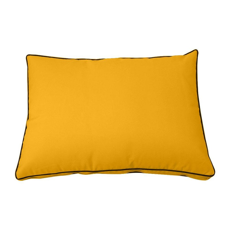 Model-1 Queen AD108 Size 5PC Contrast Pipe Outdoor Daybed Mattress Cushion Bolster Pillow Complete Set
