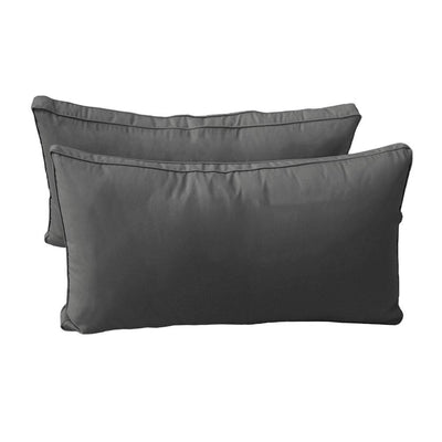 Model-2 -  AD003 Twin Pipe Trim Bolster & Back Pillow Cushion Outdoor SLIP COVER ONLY