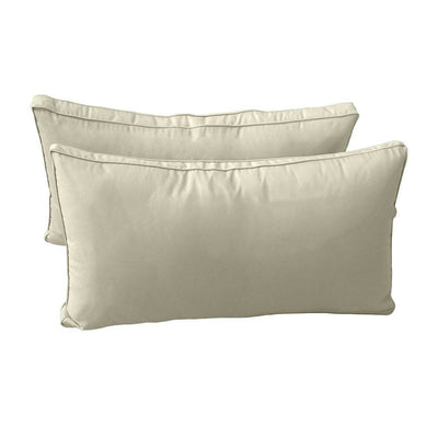 Model-2 - AD005 Crib Pipe Trim Bolster & Back Pillow Cushion Outdoor SLIP COVER ONLY