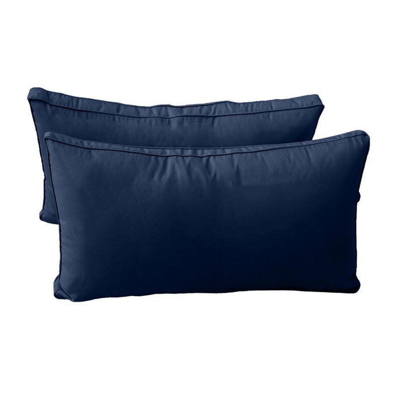 Model-2 - AD101 Twin Pipe Trim Bolster & Back Pillow Cushion Outdoor SLIP COVER ONLY