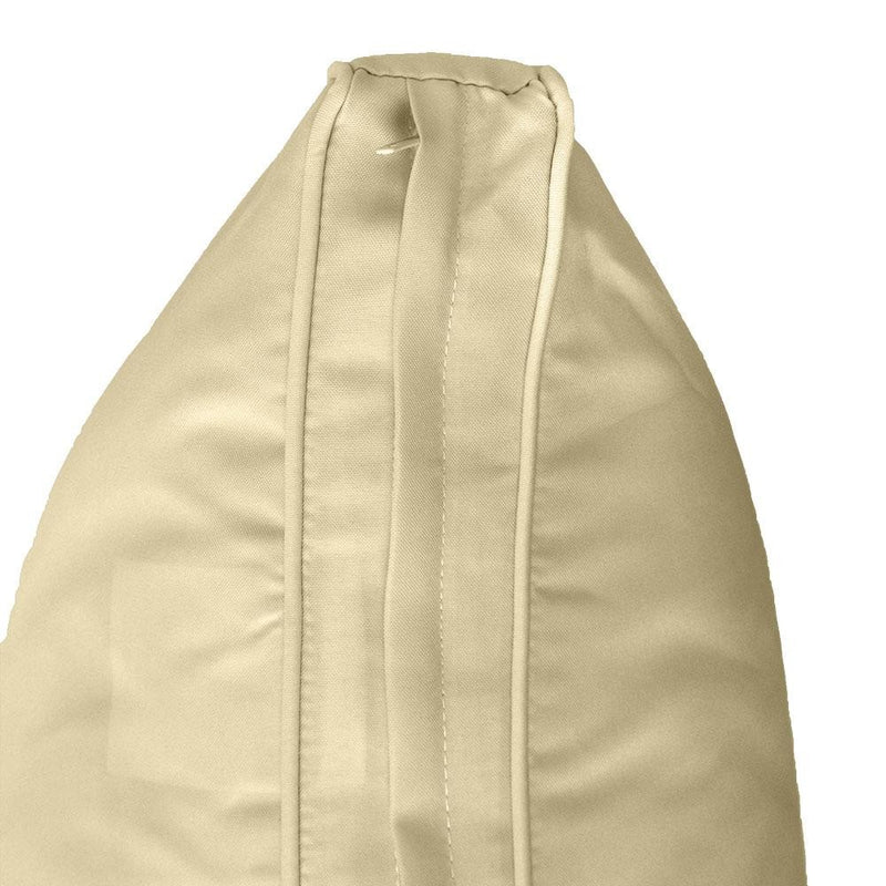 Model-2 - AD103 Full Pipe Trim Bolster & Back Pillow Cushion Outdoor SLIP COVER ONLY