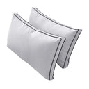 Model-2 - AD105 Full Contrast Pipe Trim Bolster & Back Pillow Cushion Outdoor SLIP COVER ONLY