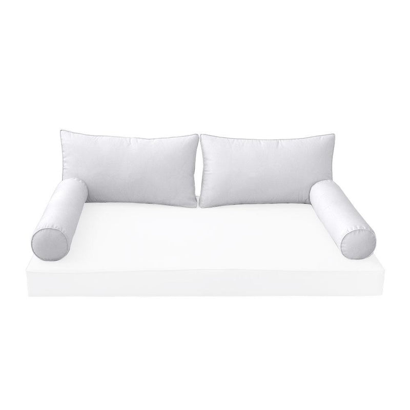 Model-2 - AD105 Twin Pipe Trim Bolster & Back Pillow Cushion Outdoor SLIP COVER ONLY