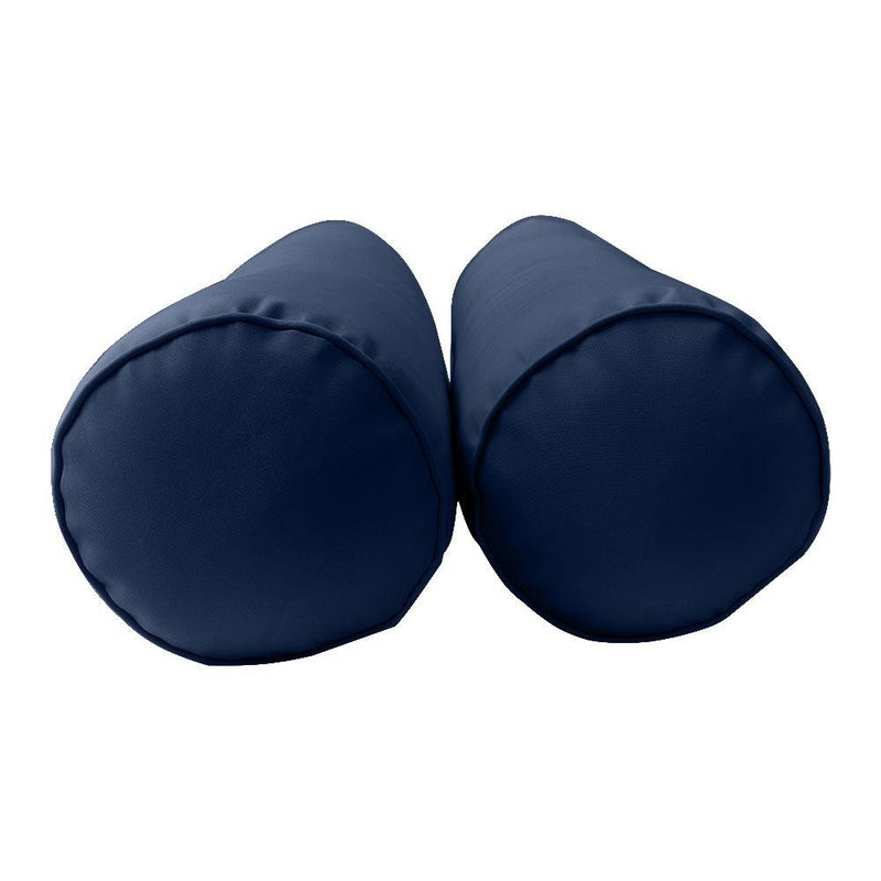 Model-2 -AD101 Full Pipe Trim Bolster & Back Pillow Cushion Outdoor SLIP COVER ONLY
